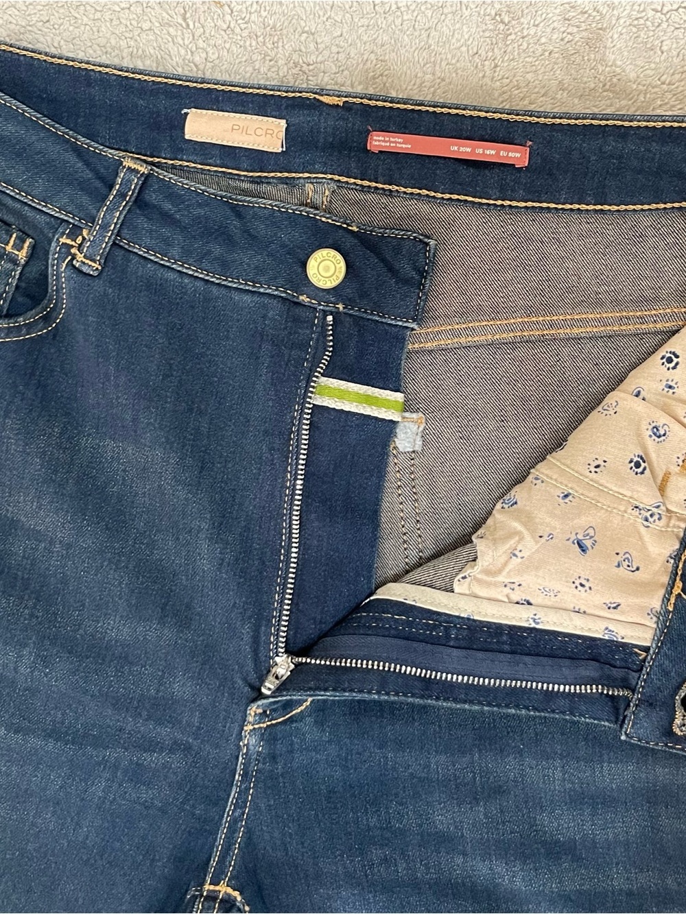 Anthropologie Pilcro Women’s Size 16W High Rise Wide Leg Jeans Dark Blue - Picture 11 of 16